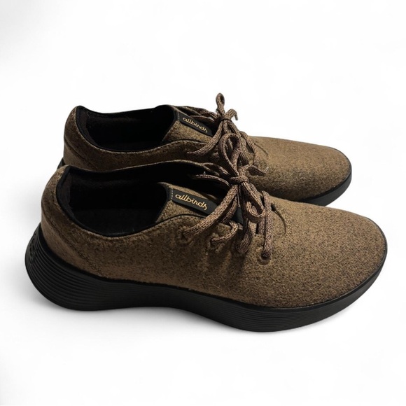 Allbirds Men’s US 14 Wool Runner 2 Brown Lace Up Sneakers Merino Wool Comfort - Picture 1 of 7